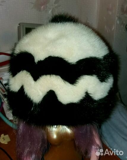 Шапка норковая р.58
