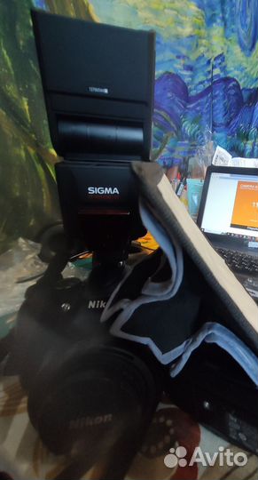 Вспышка sigma ef-610 dg st+рассеиватель