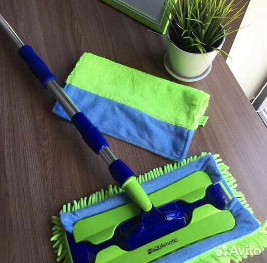 Универсальная швабра С двумя насадками aquamatic Ш