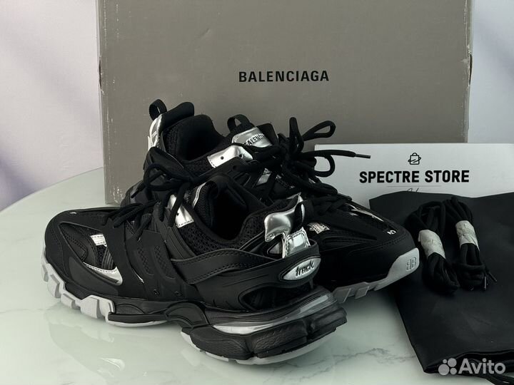 Кроссовки Balenciaga Track Sneaker Black Silver