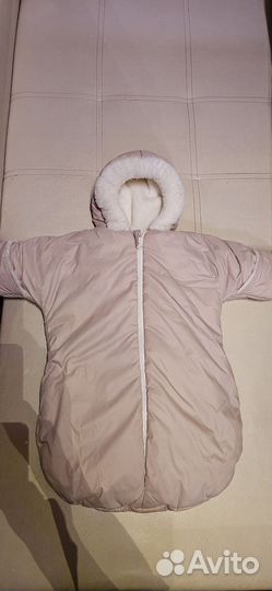Меховой конверт и комбинезон