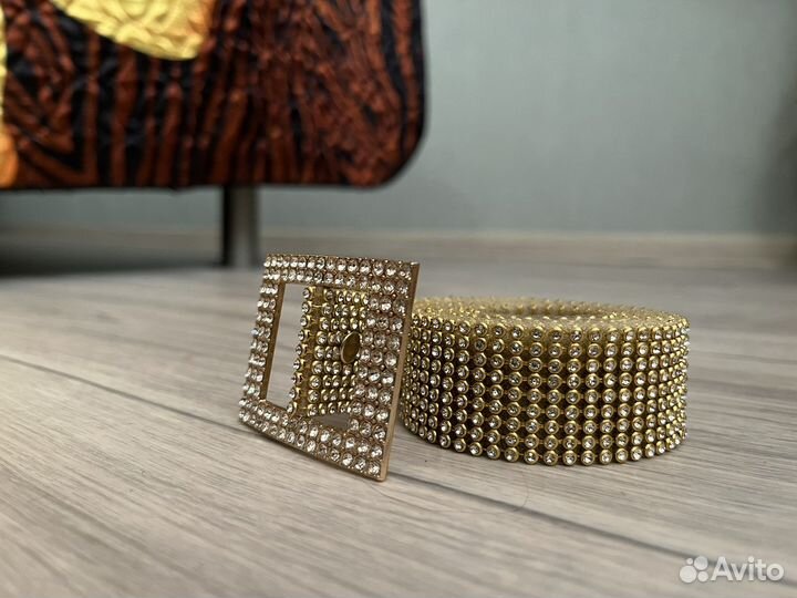 Ремень блестящий