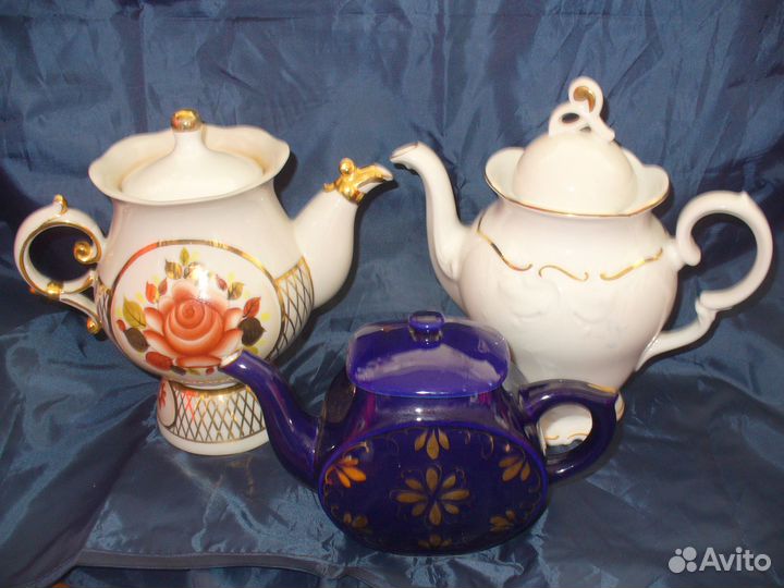 Фарфоровая посуда чайники