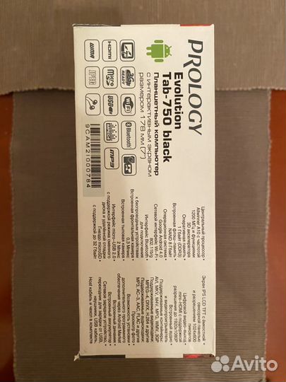 Планшет Prology Evolution Tab-750 black