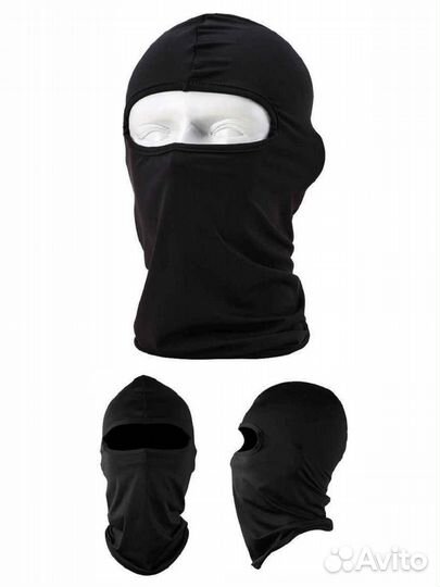 Балаклава мужская мох мультикам черная