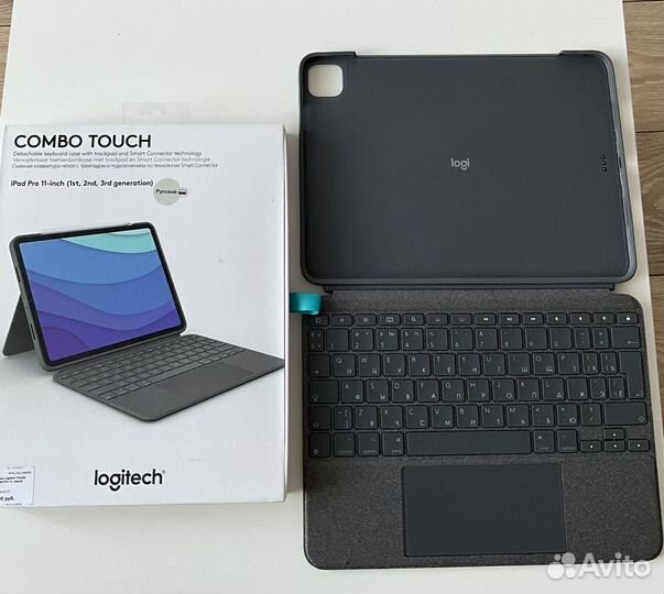 Чехол-клавиатура Logitech combo touch iPad pro 11