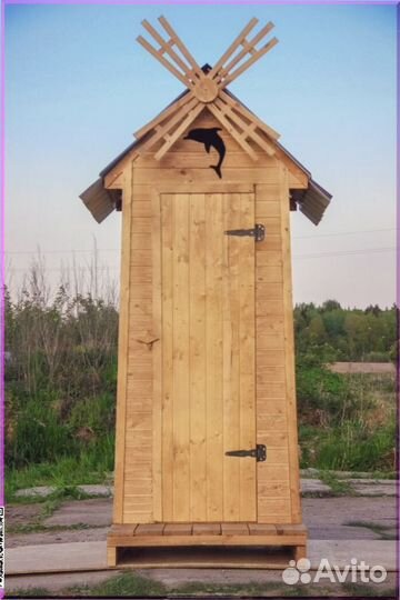 Дачный туалет с кошкой щуа 473