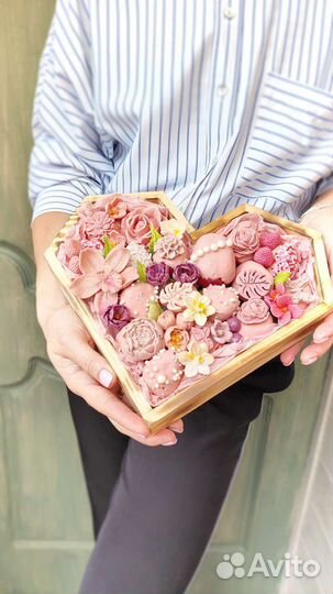 Сладкий букет из зефирных цветов