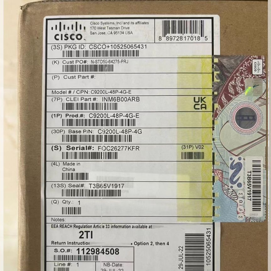 [C9200L-48P-4G-E] Коммут. Cisco И C9200l-48p-4g-A C9200l-48p-4g-E