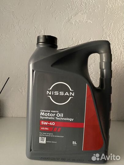 Масло для Nissan