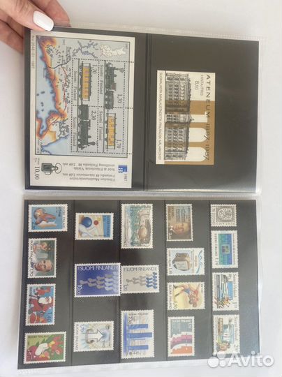 Марки годовой набор Финляндия 1987 год