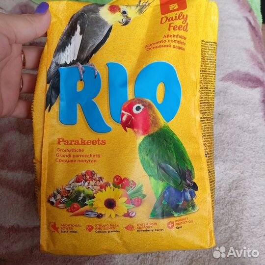 Корм для средних попугаев