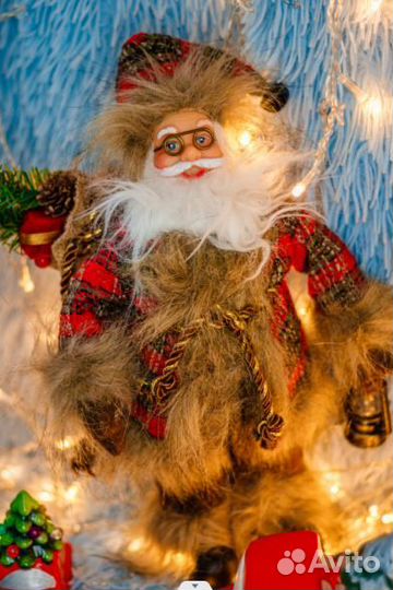 Дед мороз + машинки новогодние декор