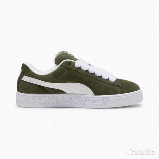 Puma Suede XL Dark Olive/White