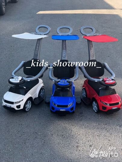 Машинка-каталка толокар под рендж с крышей