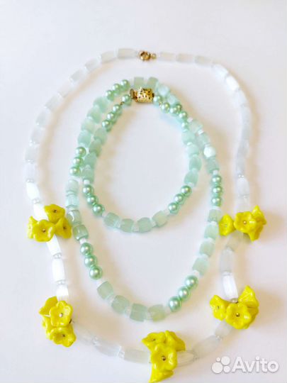 Бусы сатиновые