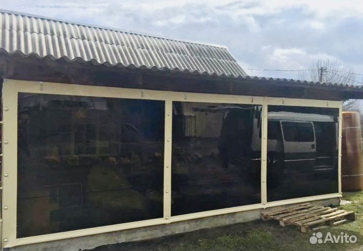 Тонированные мягкие окна или материал на отрез