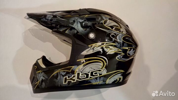 Мотошлем кроссовый супермото kbc