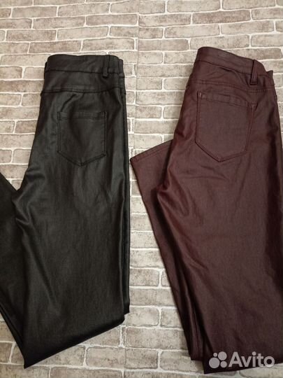 Брючки экокожа