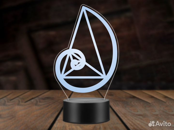 Спираль Фибоначчи ночник светильник