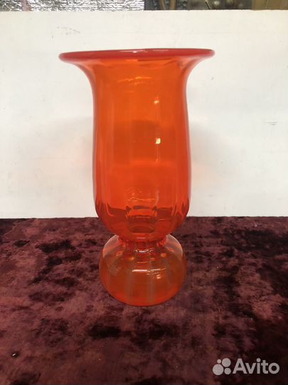 Ваза цветное стекло СССР