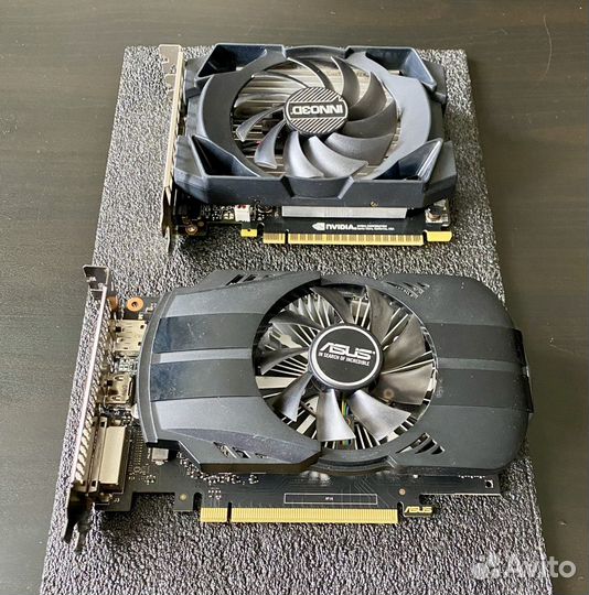 Видеокарты Geforce asus и inno3D GTX1050Ti 4Gb