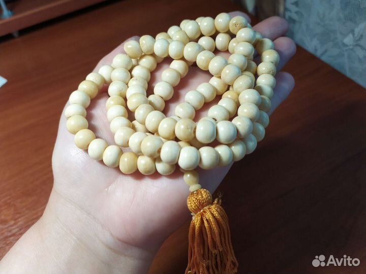 Буддийские четки из кости Яка (Тибет)