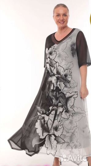 Платье большого размера (52-68) Турция