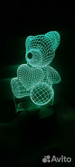 3d светильник ночник