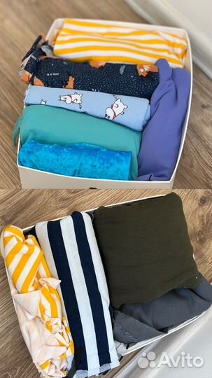 Ткани, нитки, иголки, выкройки