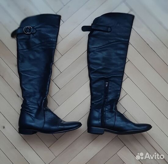 Сапоги разные кожаные разм.36-37