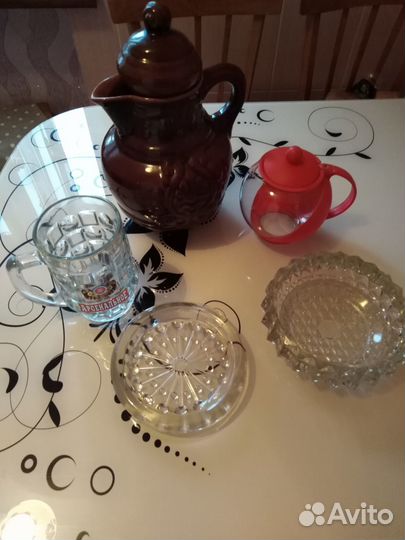 Кувшин, пепельница, кружка пивная, заварник