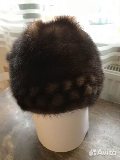 Шапка зимняя норковая женская