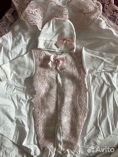 Конверт на выписку для девочки осень