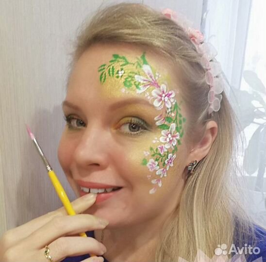 Профессиональный аквагрим, блеск-тату, мехенди