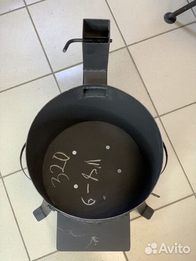 Печь для казана с трубой