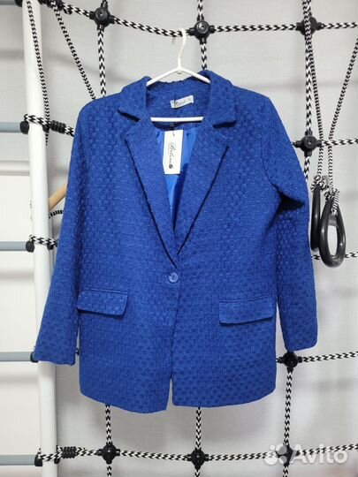 Твидовый пиджак новый