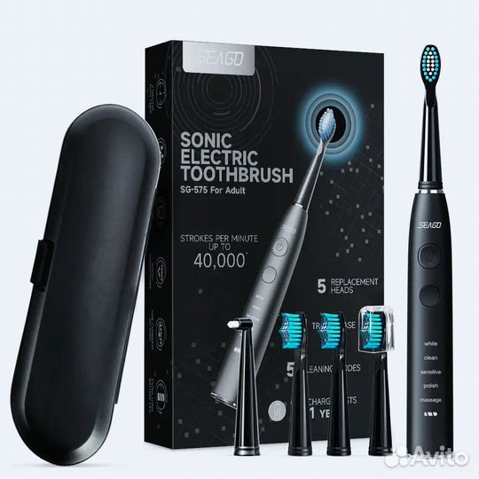 Ультразвуковая электрическая зубная щётка Seago