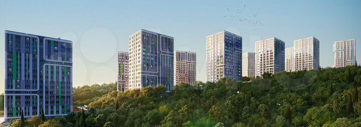 2-к. квартира, 56,4 м², 6/16 эт.