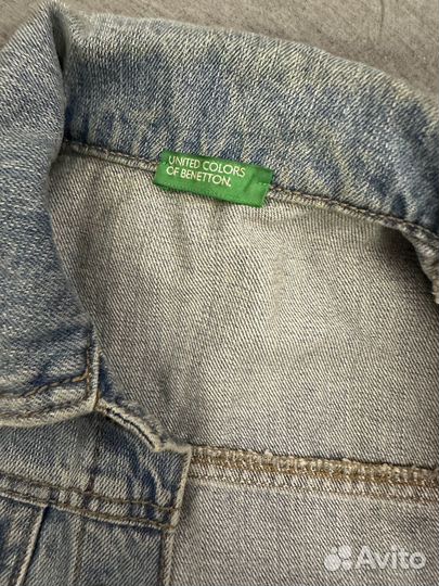 Джинсовая куртка детская benetton 9-10 лет
