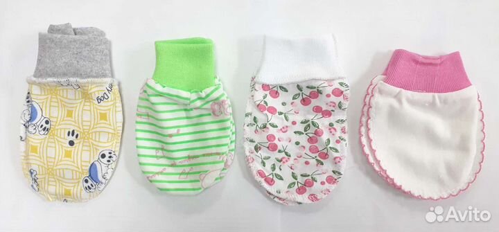 Царапки для новорожденных новые хлопок