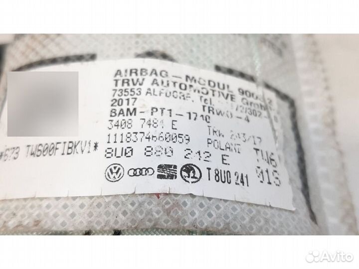 Подушка безопасности audi Q3 8U передняя правая