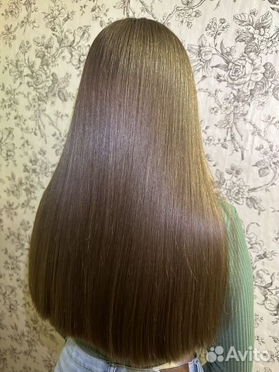 Кератиновое выпрямление волос