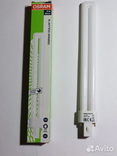 Люминисцентная лампа osram 11 w 900 lm G23