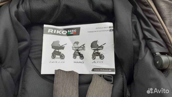 Коляска Riko Bella Life (3 в 1), mokka