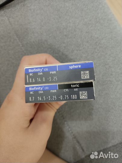 Линзы контактные