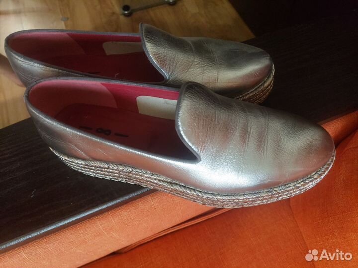 Слипоны женские 40 размер натуральная кожа