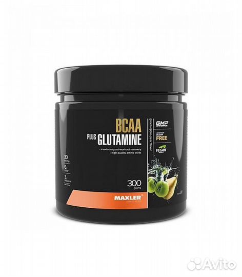 Аминокислоты Maxler bcaa + Glutamine, 300 г, зелен