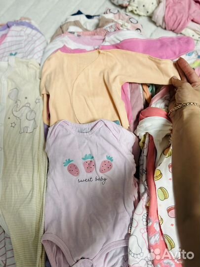Детские вещи пакетом от 0 до года для девочки