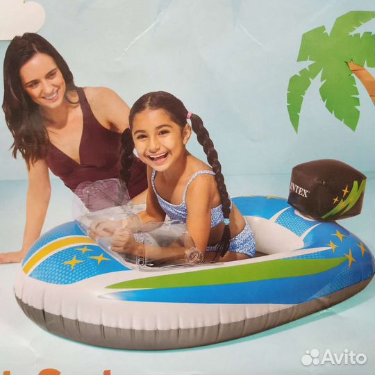 Детская надувная лодка для плавания